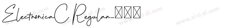 ElectronicaC Regular字体转换